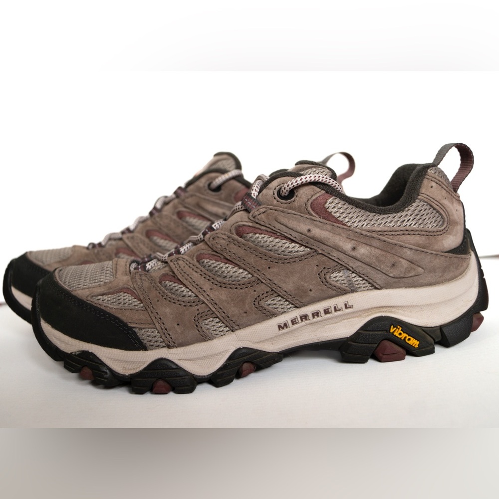 MERRELL Shoes Womens 10 Moab 3 Falcon Trail Hiking Sneakers Brown J035888
